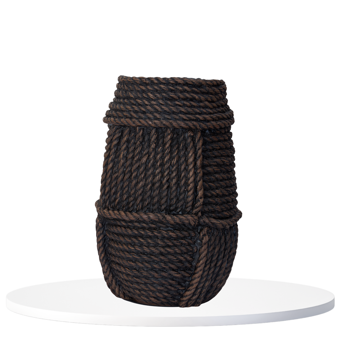 Rustic Rope Textured Vase