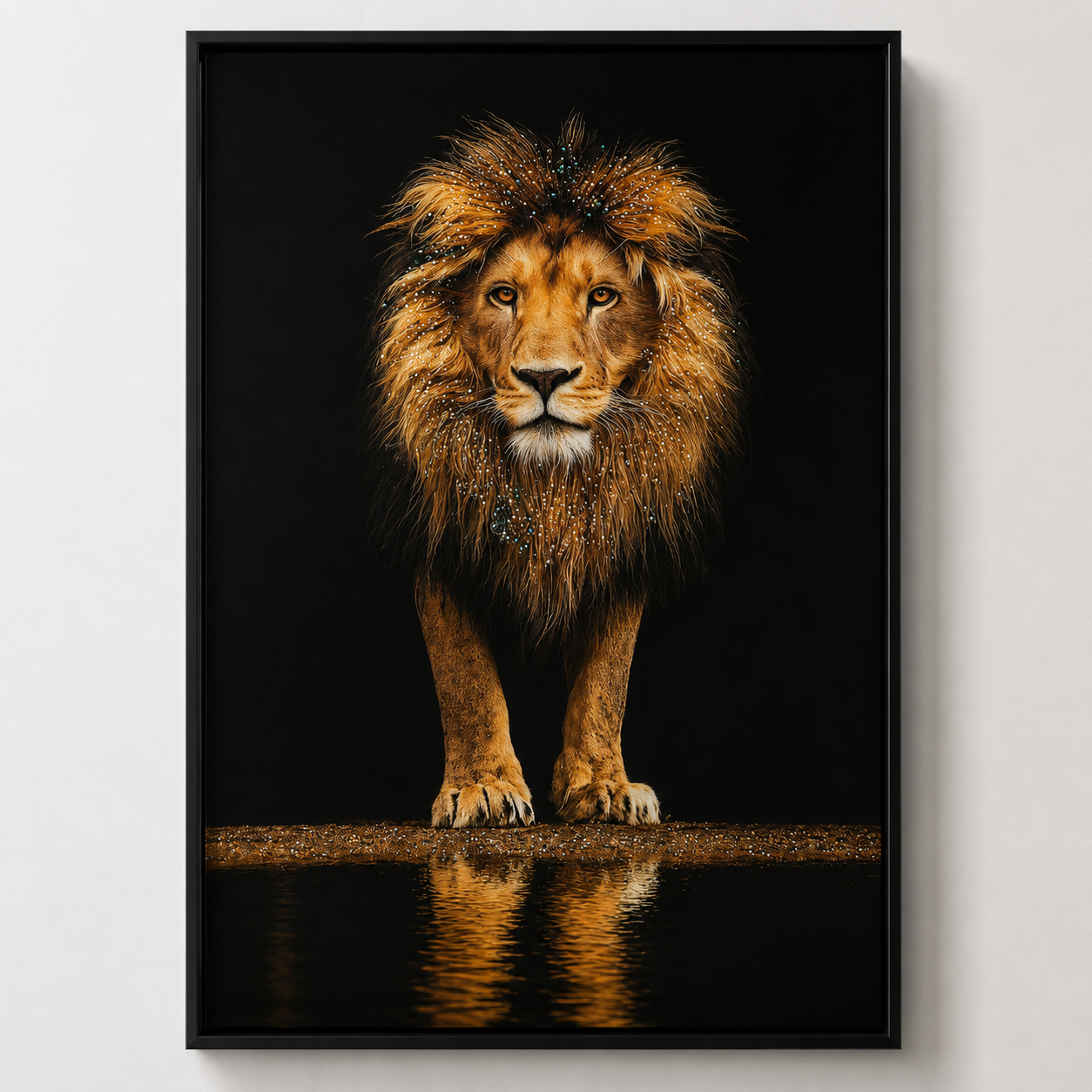 Majestic Lion Wall Painting
