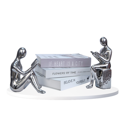 Chrome Readers Bookend