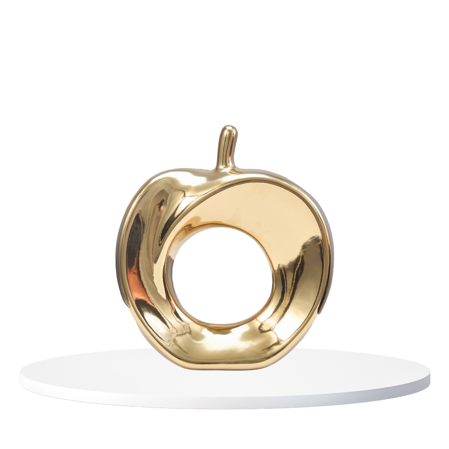 Gold & Silver Apple Figurines