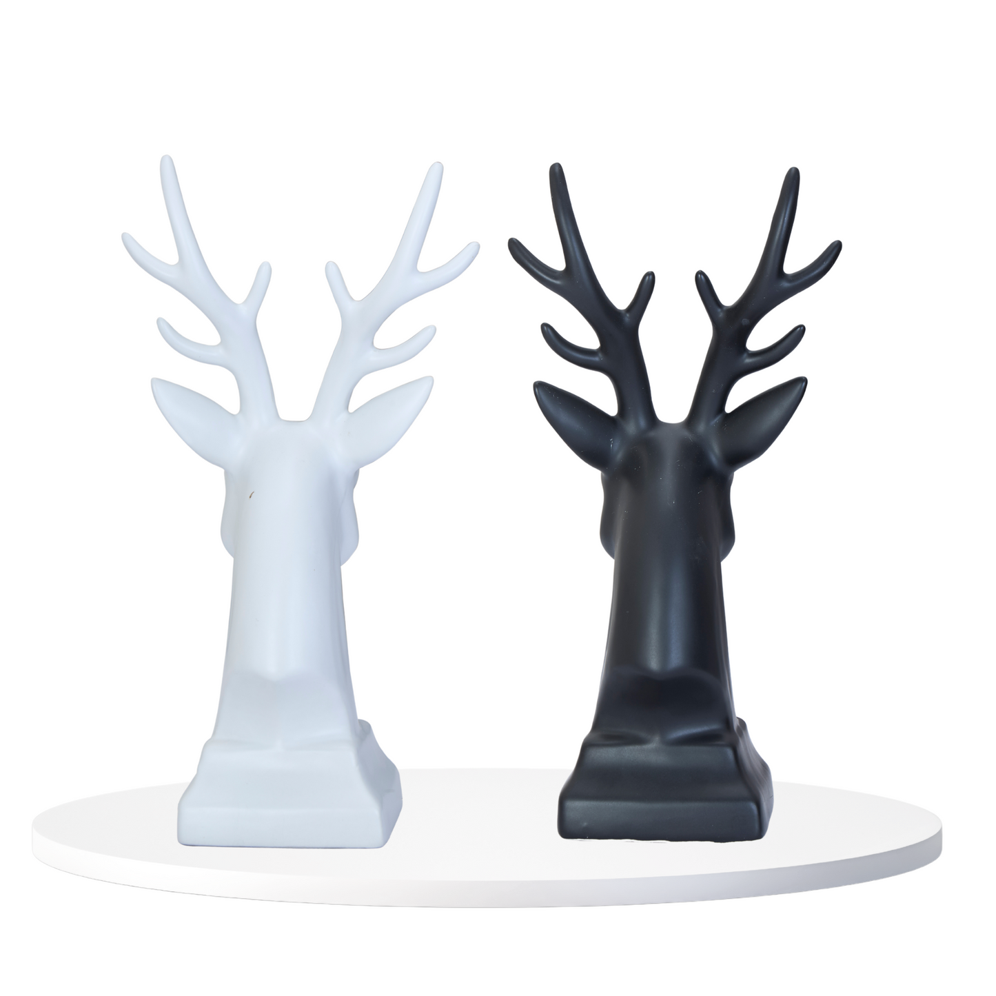 Black & White Deer Head