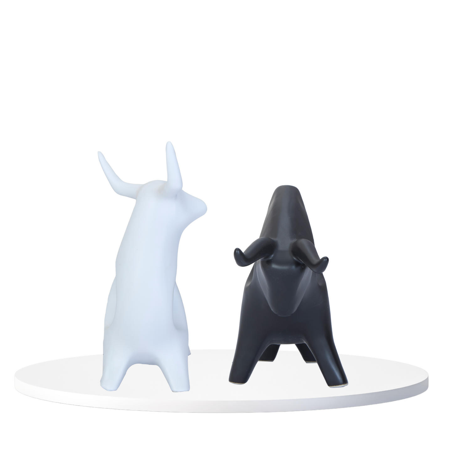 Abstract Bull Figurine