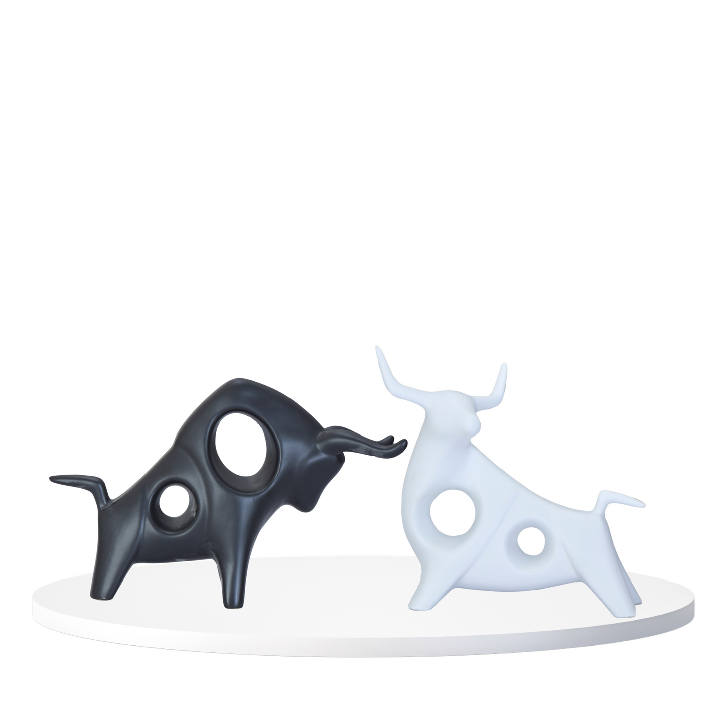 Abstract Bull Figurine
