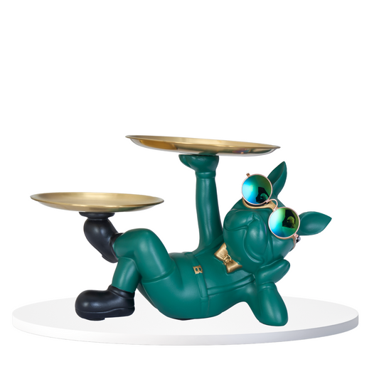 Green Funky Dog Showpiece