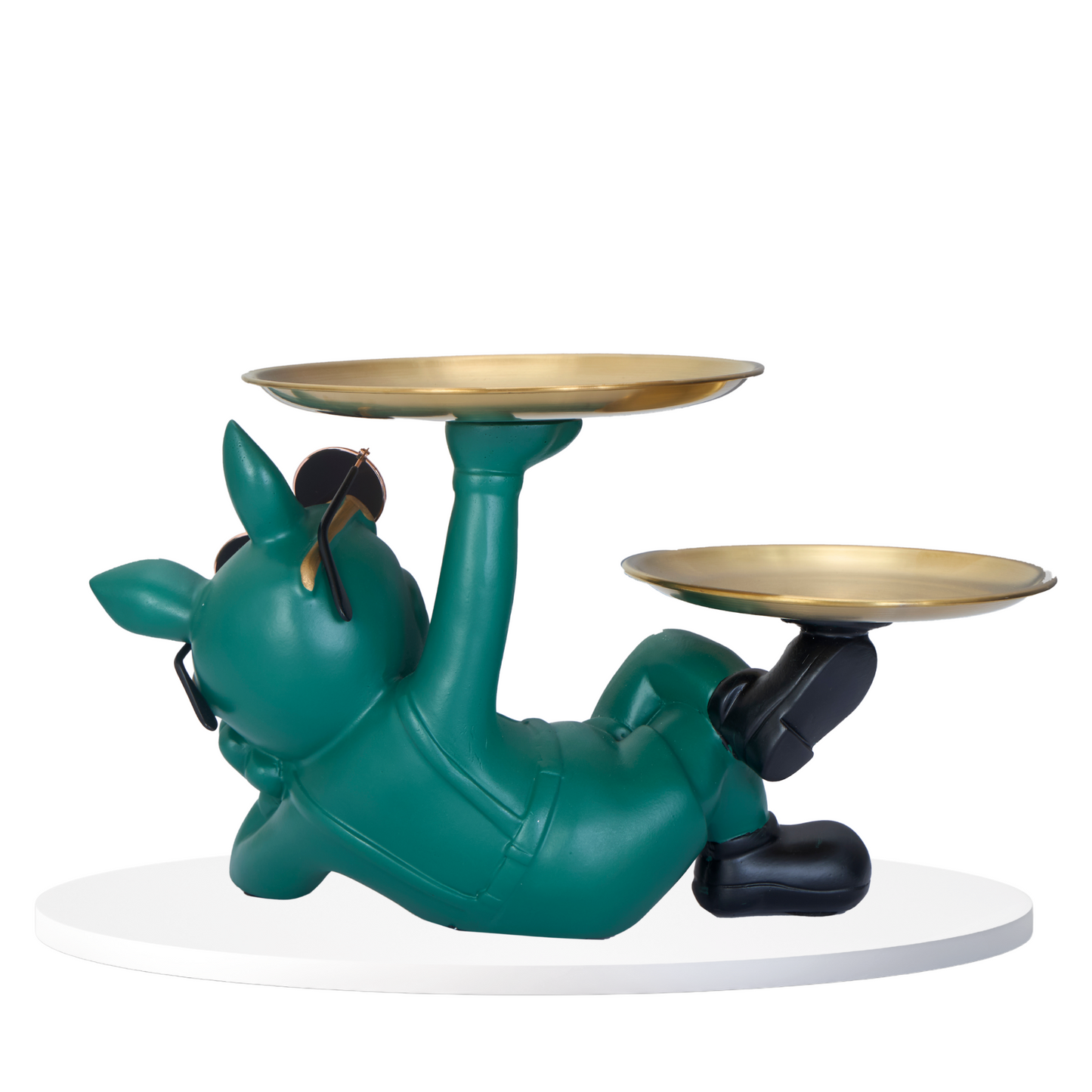 Green Funky Dog Showpiece