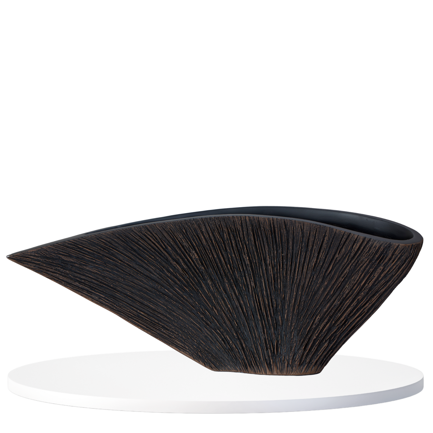 Black Fan Vase