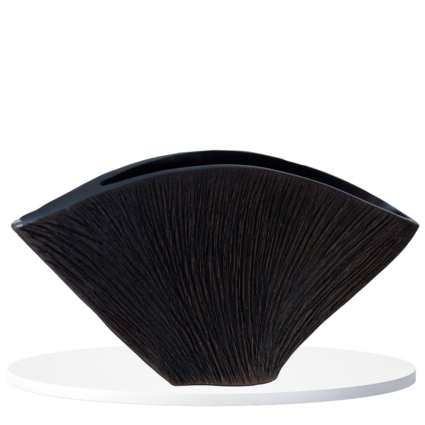 Black Fan Vase