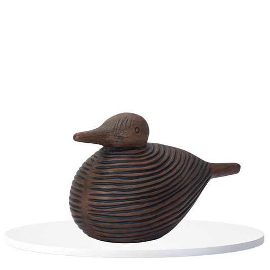 Abstract Wooden Bird Sculpture
