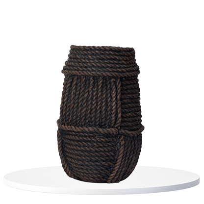 Rustic Rope Textured Vase