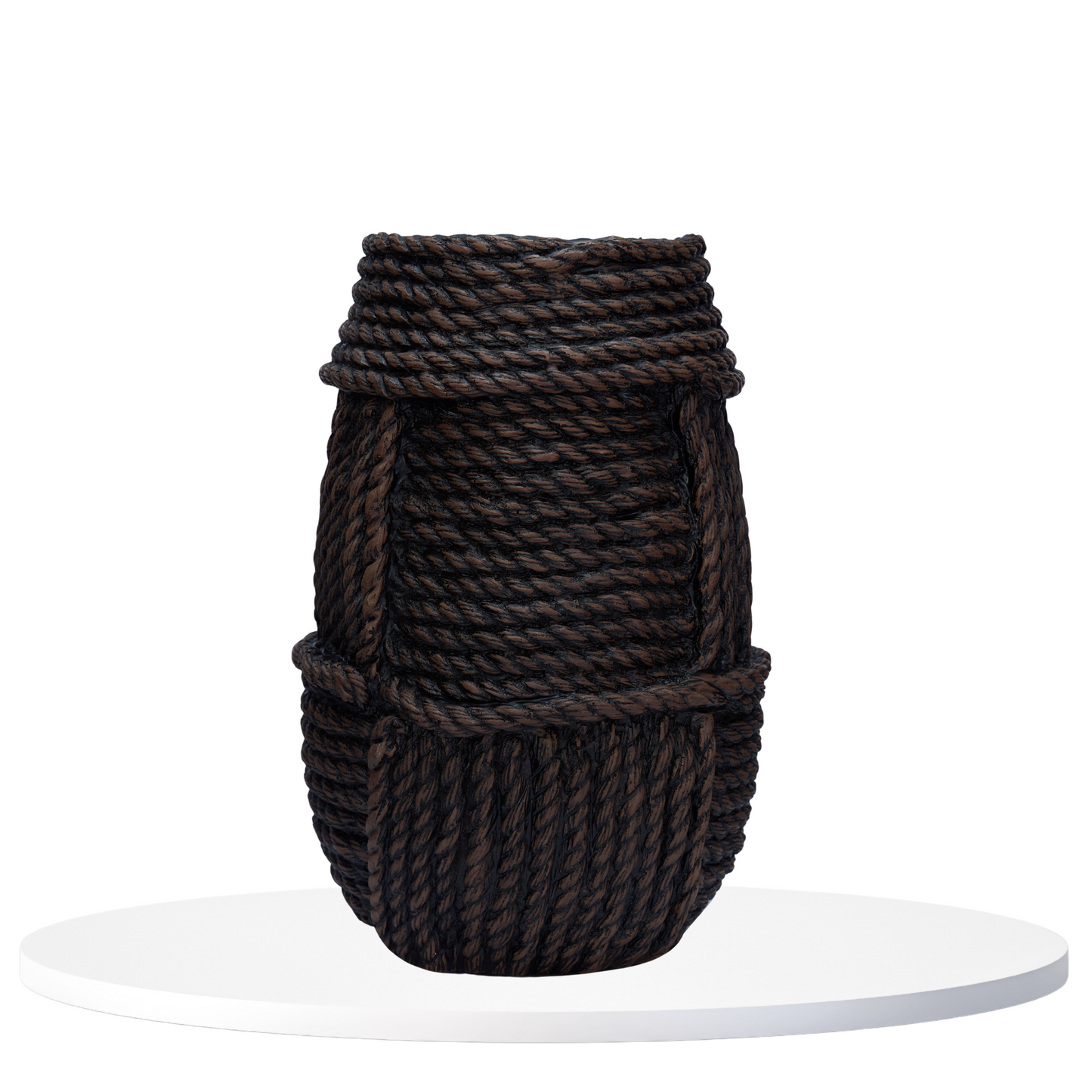 Rustic Rope Textured Vase