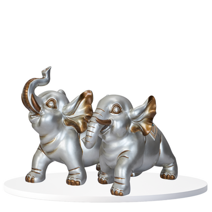 Elephant Figurine Set of 2