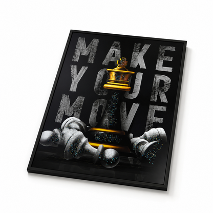 Make Your Move Chess Wall Painting