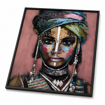Abstract Tribal Woman Wall Painting