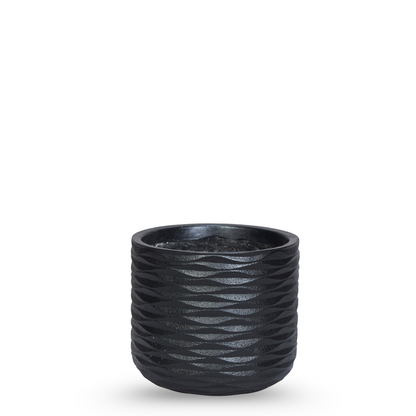 Obsidian Ripple Planter