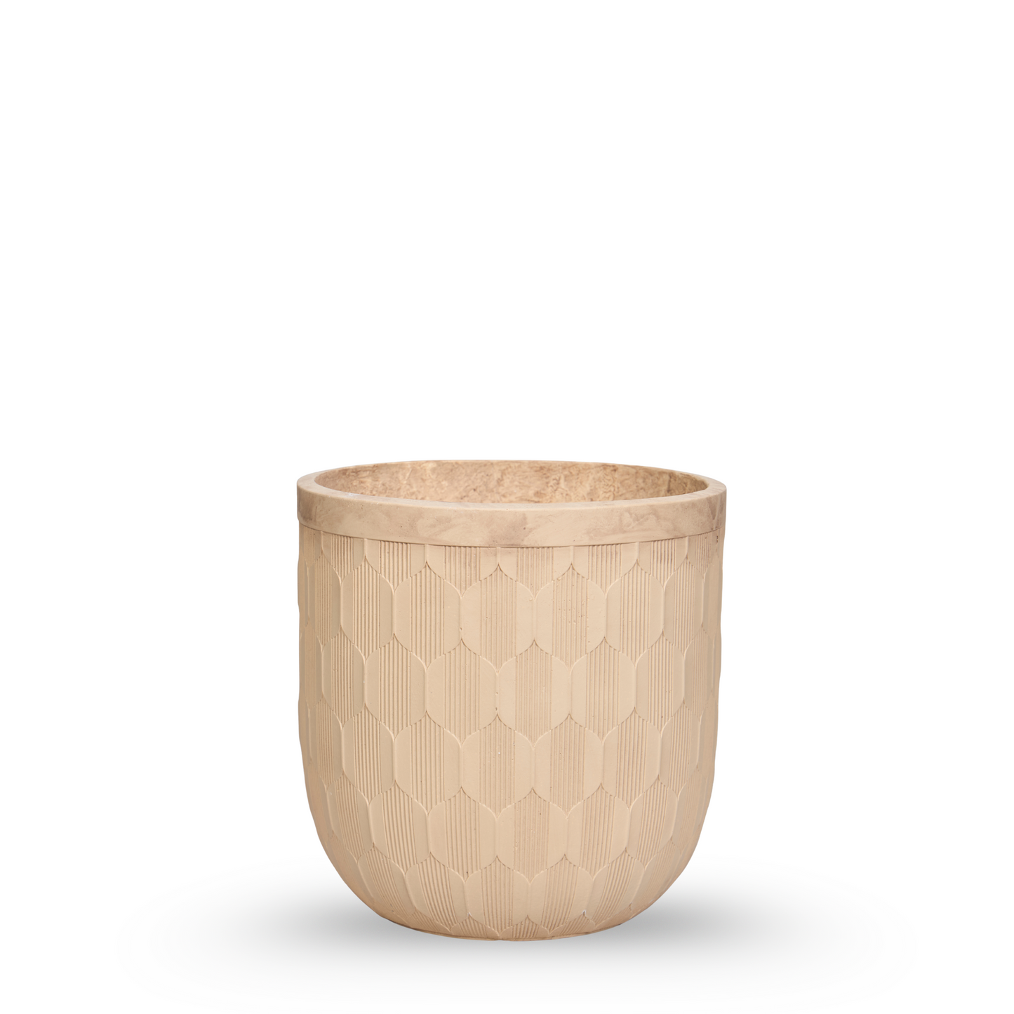 Hexa Beige  Planter Set